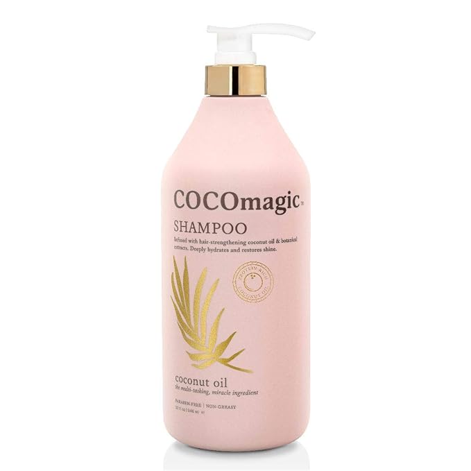 CocoMagic Nourishing Shampoo | Coconut Oil and Botanical Extracts | Strengthen, Restore Softness and Shine | Paraben Free (32 oz)