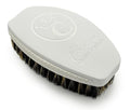 New WHITE-OUT Premium Wave Brush - MEDIUM SOFT- Boar Bristle Hairbrush, Non-Slip Grips, Waterproof Design, Indestructible body, Satin Finish, Debossed Logo - The Ultimate Curved 360 Wave Brush