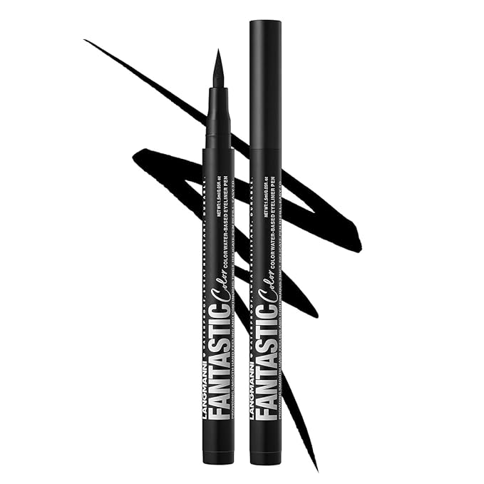 Liquid Eyeliner Pen with Ultra Fine Felt Tip - Matte Black, Waterproof, Smudge Proof & Quick Drying for Long Lasting Wear (12#)