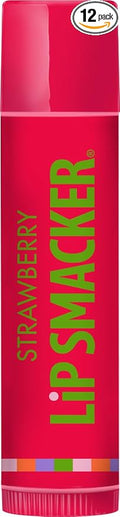 Lip Smacker Strawberry Lip Balm, 0.14 oz (Pack of 12)