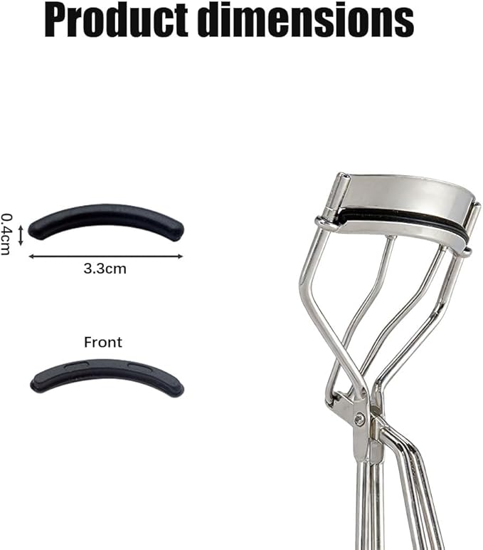 100 Pcs Eyelash Curler Refill Pads, Fit for Tweezerman Eyelash Curler Refills, Gentle & Safe on Lashes,Black.