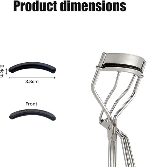 100 Pcs Eyelash Curler Refill Pads, Fit for Tweezerman Eyelash Curler Refills, Gentle & Safe on Lashes,Black.