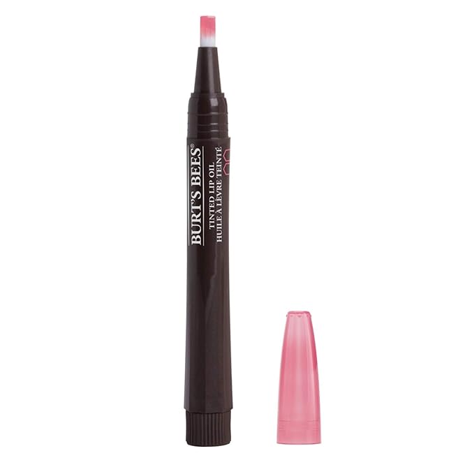Burt's Bees 100 % Natural Moisturizing Tinted Lip Oil, Showering Sunset - 1 Pen, 0.04 Fl Oz