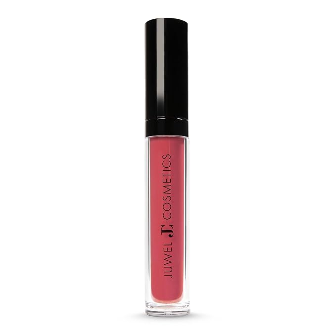 Juwel Cosmetics Luscious Matte Liquid Lipstick, Natural Long Lasting Lipstick with Avocado Oil & Kaolin Clay, Hydrating Mineral-Based Lip Color, Cruelty-Free & Lead-Free, Wanderer