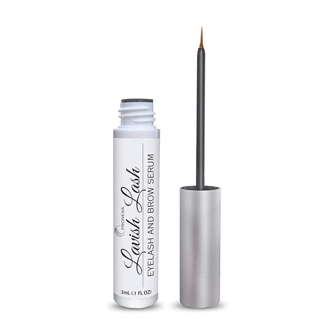 Pronexa Hairgenics Lavish Lash – Eyelash Growth Enhancer & Brow Serum with Biotin & Natural Growth Peptides for Long, Thick Lashes and Eyebrows! Dermatologist Certified, Cruelty Free & Hypoallergenic.
