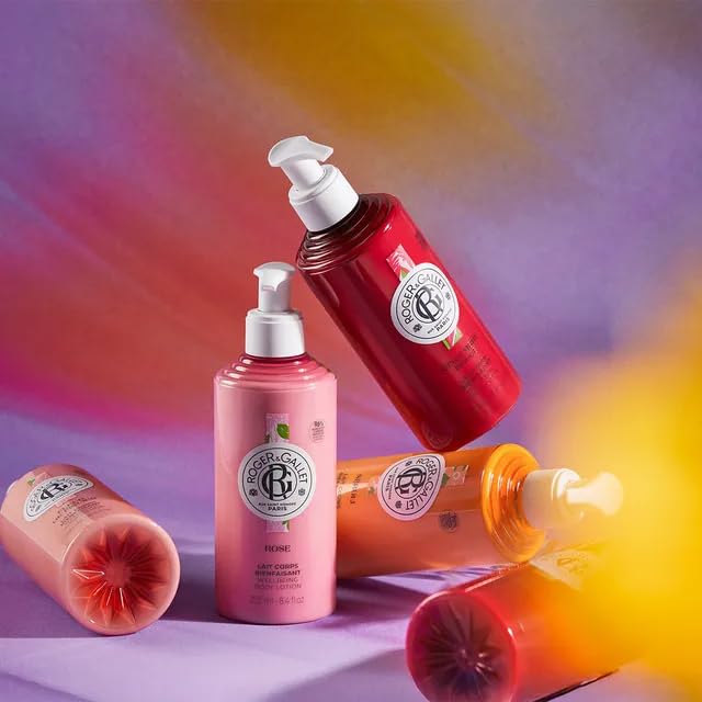 ROGER & GALLET Wellbeing Body Lotion – Lightweight Hydrating Body Moisturizer with Shea Butter & Natural Orange Blossom Extract – Fast Absorbing, Non-Greasy Daily Lotion (Néroli | 8.4 oz)