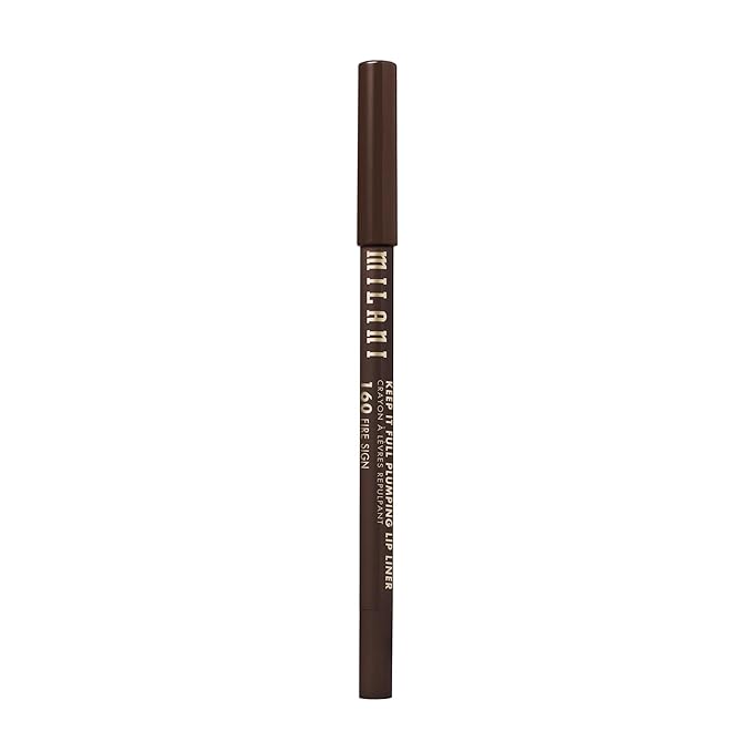 Milani Keep It Full Plumping Lip Liner - Long-Lasting Creamy Pencil for Visibly Fuller Lips - 8-Hour Wear with Chili Extract & Maxi-Lip - Vegan & Cruelty-Free, Made in USA, Fire Sign
