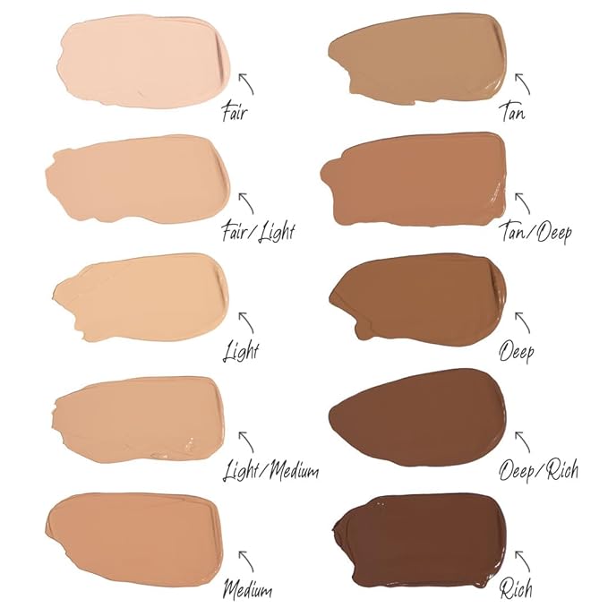 T.C.E This Covers Everything Super Coverage Serum Makeup with Peptides (Deep/Rich, One Size)