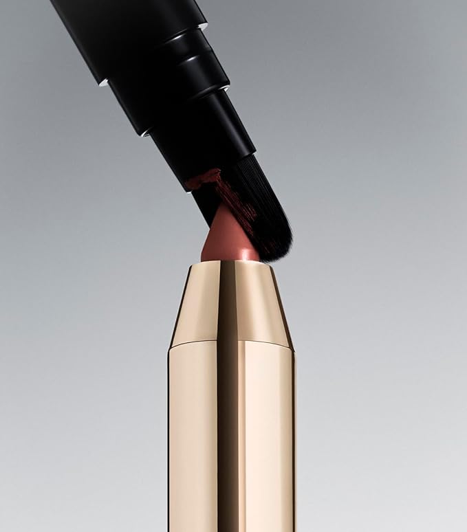 MAKE Beauty Continuum Lip Liner – Long Lasting Creamy Liner with Velvet Matte Finish – Includes Built-In Sharpener and Blending Brush – Highly Pigmented Rosy Nude Lip Color – Shade, Equilibrium