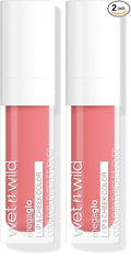 wet n wild Mega Glo Lip & Cheek Color, Creamy Rosy Stain, Buildable Multi-Use Soft Matte Finish, Vegan & Cruelty-Free - Rosy Romance (Pack of 2)