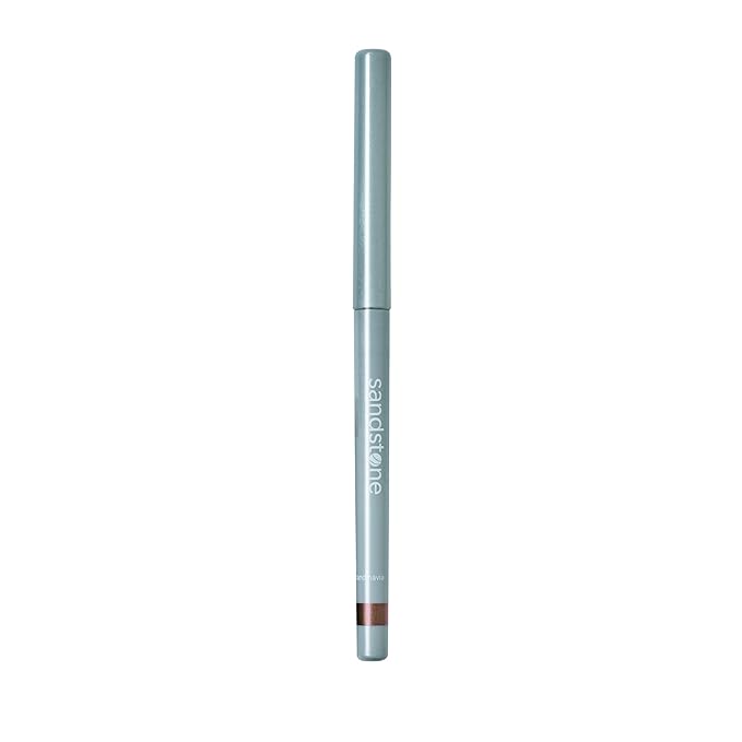 Sandstone Scandinavia Hypoallergenic Waterproof Metallic Eyeliner Pencil – Golden Brown – Fragrance-Free, Vegan – Smudge-Proof Eye Liner for Sensitive Eyes
