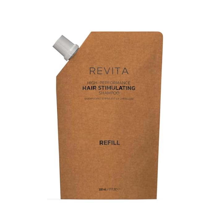 DS Labs For Men & Women Revita Shampoo - Scalp Refreshing Cleanse for Fuller Looking, Volumizing, Lightweight Hydration, Sulfate & Silicone Free, Color Safe, Refill Pouch 500 mL