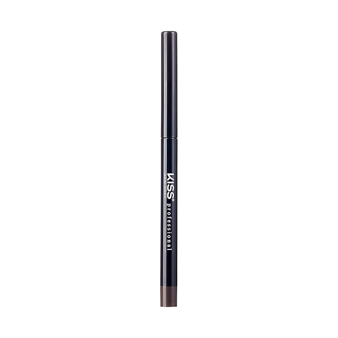 KISS NEW YORK Pro Intense Gel Eyeliner with Built-In Sharpener, Waterproof, Smudge-Proof, Long Lasting Gel Eyeliner Pencil (Dark Brown)