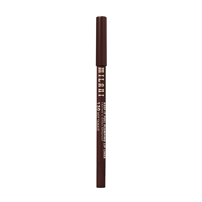 Milani Keep It Full Plumping Lip Liner - Long-Lasting Creamy Pencil for Visibly Fuller Lips - 8-Hour Wear with Chili Extract & Maxi-Lip - Vegan & Cruelty-Free, Made in USA, Hot Tamale