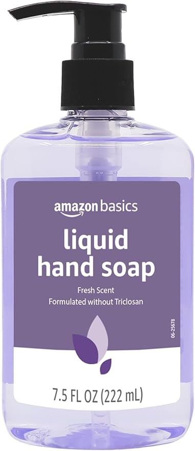 Amazon Basics Original Fresh Liquid Hand Soap with Moisturizers, 7.5 Fl Oz (Pack of 6)