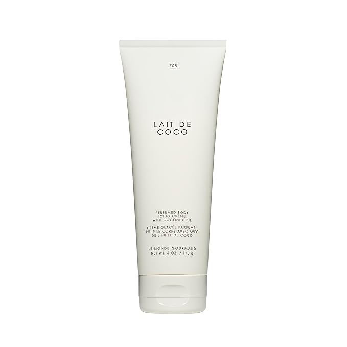 Le Monde Gourmand Lait de Coco Perfumed Body Icing Crème - 6 fl oz (177ml) - Vanilla, Praline, Warm Notes