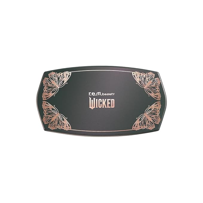 r.e.m. beauty by Ariana Grande Wicked: For Good | Ozian Forest Eyeshadow Palette | Highly Pigmented, Blendable Eye Shadows | Mix of Matte, Duo-Chrome, Shimmer and Glitter Formulas | 12 Shades