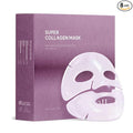 AROCELL Super Collagen Mask 8 Facial Sheet 5,000,000ppb Overnight Dual Matrix Hydrogel Masks with Low Molecular Weight Collagen for Elasticity Hydrating Anti-Aging Cooling Korean Skincare, 43g x 8ea