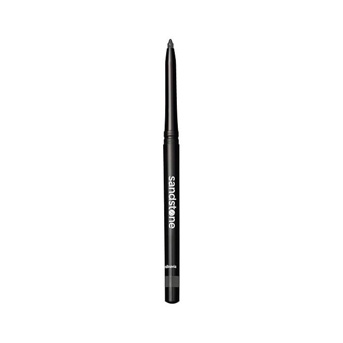 Sandstone Scandinavia Waterproof Eyeliner Pencil – Hypoallergenic & Vegan – Smudge-Proof Gel Formula – For Sensitive Eyes – Grey
