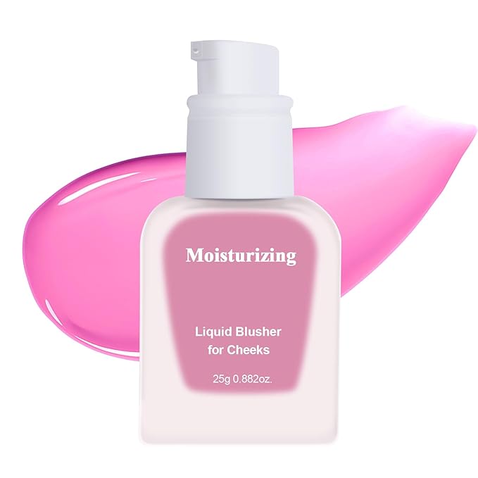 KYDA Moist Liquid Blush, Natural Dewy Finish Cheek Color with Hydrating Formula, Long-Lasting Face Blusher for Natural Glow Cheeks, Lightweight Buildable Smooth Coverage, Megenta