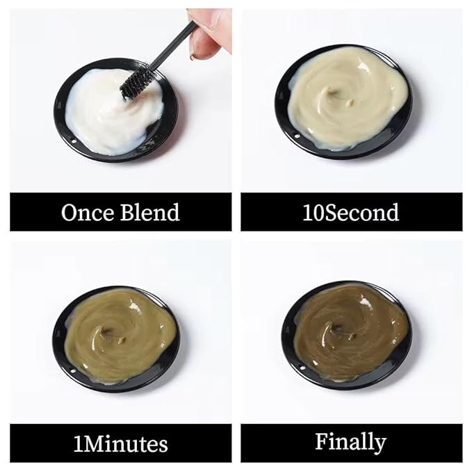 Professional Brow Tint Dye Kit – 1 & 2, Long-Lasting Results(Brown)
