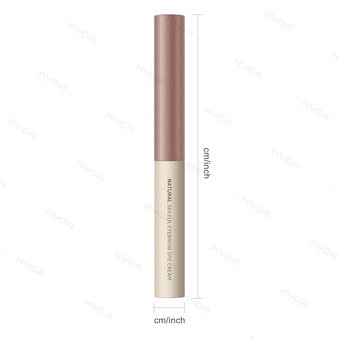 KYDA 2 Pcs Rose Brown Tinted Eyebrow Gel, Ultra-Fine Brush Tinted Brow Cream, Waterproof Smudgeproof Eyebrow Mascara, Long Wear, Pink Brow Makeup without Clumping, Korean Eyes Makeup