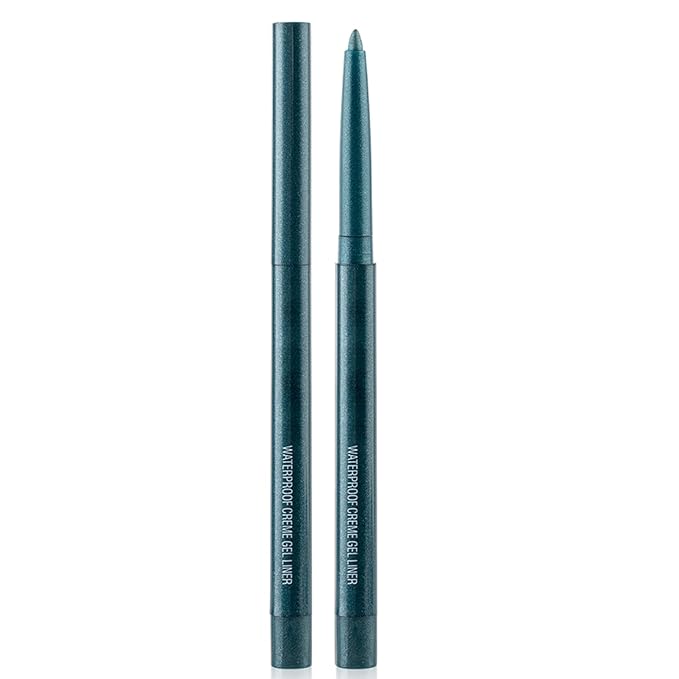 Eyeliner Pencil, Waterproof Eyeliner Long-lasting, Dark-Green-Shine Eyeliners, High-Pigmented Colorful Eyeliners Easy To Use Eye Liner Pen for Women