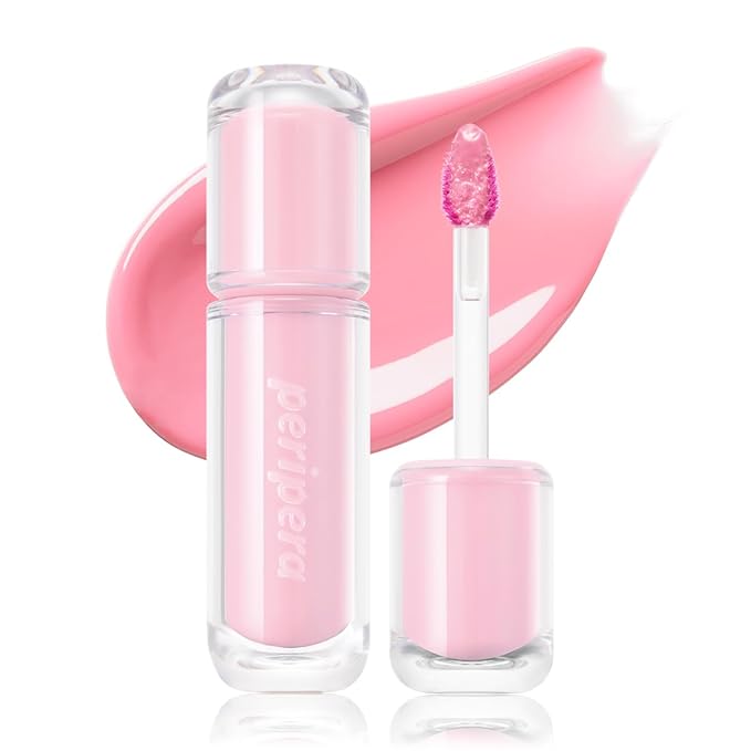 Peripera Mood Glowy Tint, Watery Glow Finish, Buildable Fresh Color, Lightweight, Long-Lasting, Non-Sticky, Korean Lip Tint (01 TINY STRAWBERRY)