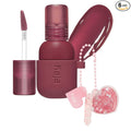 Kaja Lip & Blush - Jelly Charm 04 Fig Soda | with Keychain, Triple Berry Complex, Lemon Fruit Extract & Olive Squalane, Hydrating, Long Lasting Tint, Lightweight, Creamy Cream Tinted Type, 0.17 Oz