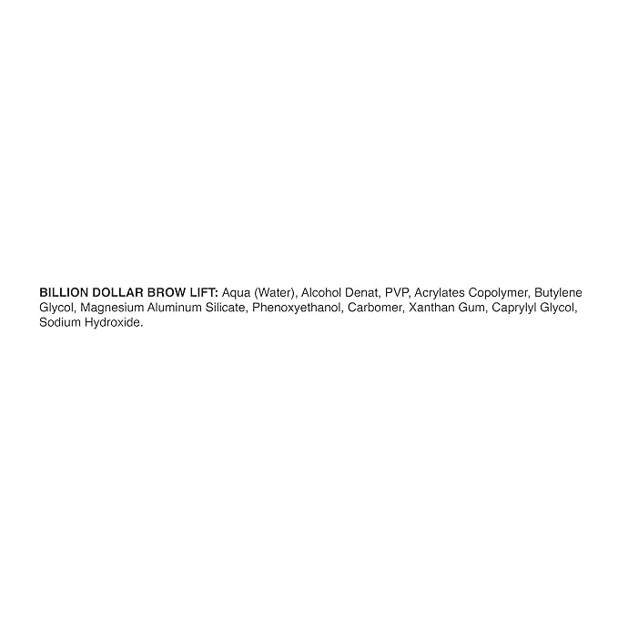 Billion Dollar Brow Lift - Clear Ultra-Hold Eyebrow Gel for Laminated Brow Look - Flake-Free Extreme Long-Wear Brow Glue and Sculpting Wax with Built-in Spoolie Brush - Vegan