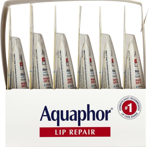Aquaphor Lip Balm, Lip Repair, SPF 30 | Lip Protectant | 0.35 Oz Tube | Pack of 2
