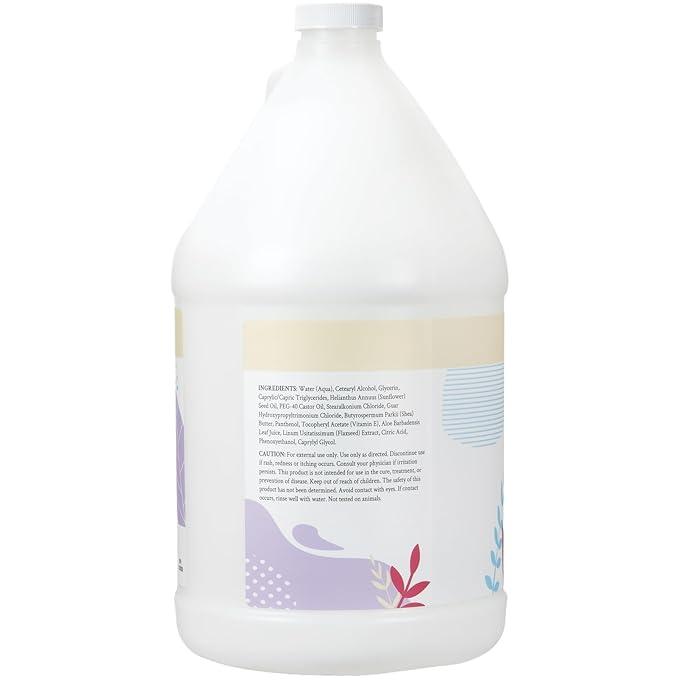 Ginger Lily Farms Botanicals Moisturizing Conditioner for Dry Hair, 100% Vegan & Cruelty-Free, Fragrance Free, 1 Gallon Refill (Pack of 4)