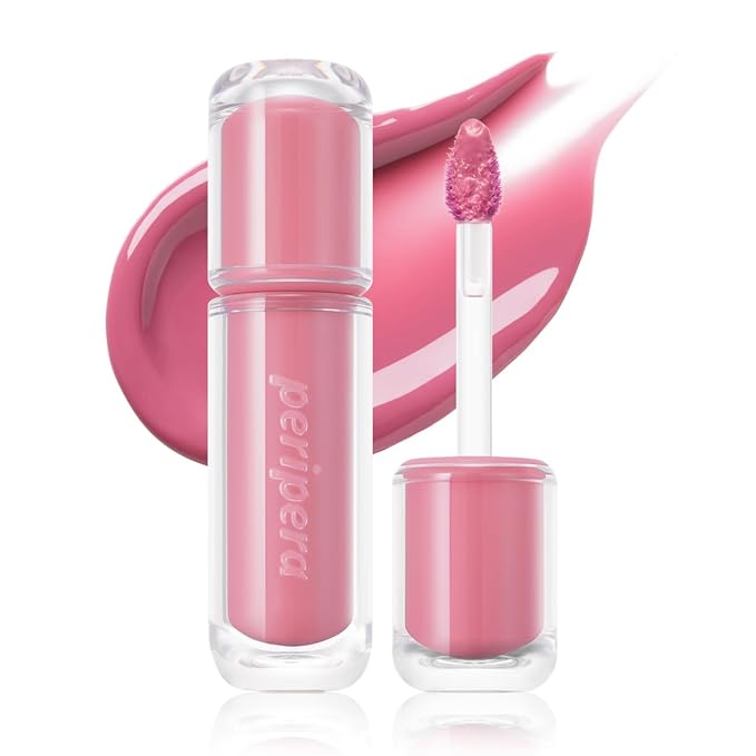 Peripera Mood Glowy Tint, Watery Glow Finish, Buildable Fresh Color, Lightweight, Long-Lasting, Non-Sticky, Korean Lip Tint (10 BARE PINK)