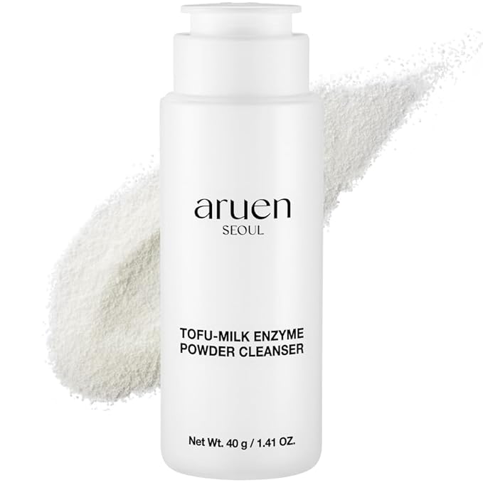 Fermented Tofu Collagen Enzyme Powder Cleanser – Fermented Soy Milk with Collagen & Hyaluronic Acid – Korean Gentle Exfoliating Powder Face Wash for Deep Cleansing & Pore Care (1.41 oz / 40g)