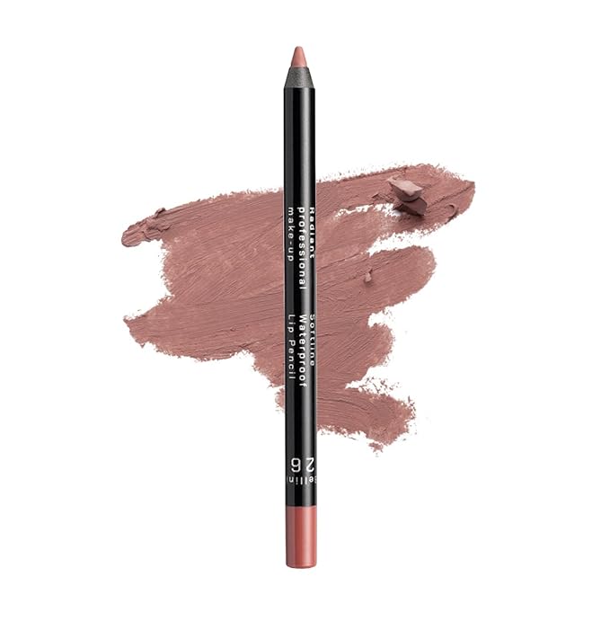 Radiant Professional Waterproof Lip Liner Pencil - Long Lasting Lip Liner for Defined Lips - Soft & Creamy Lipliner with Vitamin E - 1.20 g, 26 BELLINI