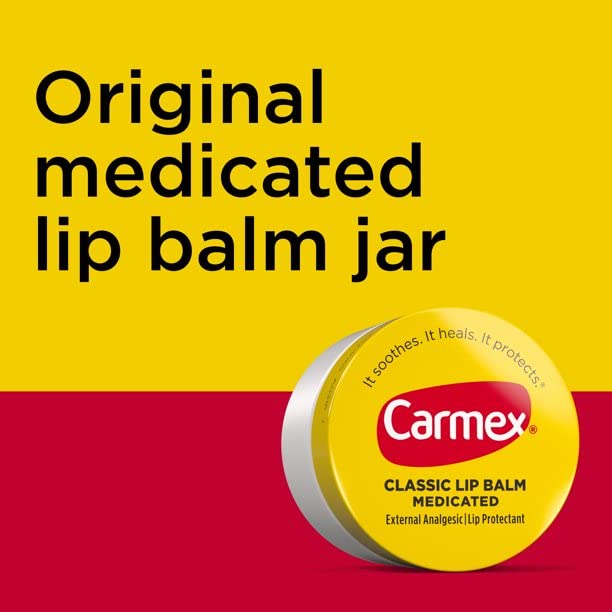 Carmex Classic Lip Balm Medicated, 0.25 oz (Pack of 2)