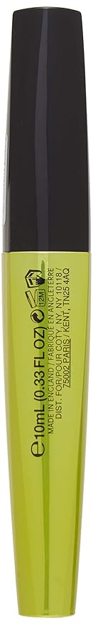 Rimmel London Lash Accelerator Endless Volume Mascara, Micro-Fiber Formula, No Clumps, Grow-Lash Complex, 003, Extreme Black, 0.33 oz