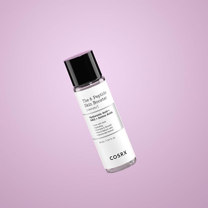 COSRX Mini-Sized 6X Peptide Collagen Skin Booster Toner Serum 1.01 Fl Oz, for Dull & Uneven Skin, Travel Essentials, Preps Skin with Copper Peptides, GHK-Cu, Korean Skin Care