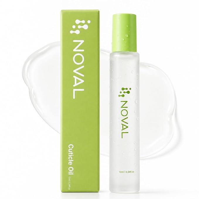 NOVAL Roll on Cuticle Oils with Tea Tree Oil, Easy Rollerball Application, Fresh Mint Scent, Nail Moisture, Natural Ingredients, 0.34 fl.oz