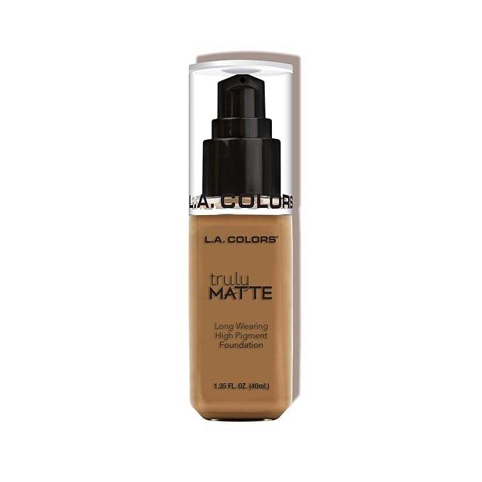L.A. COLORS Truly Matte Foundation, Warm Caramel CLM362