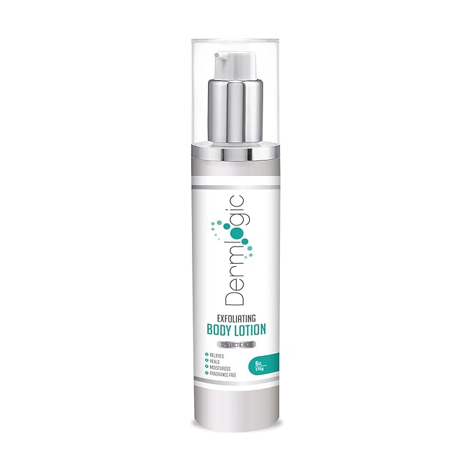 Dermlogic Keratosis Pilaris Treatment- Get Rid of KP, Bumps & Body Acne. 12% Lactic Acid Lotion. Moisturizing Repair Cream Smooths Rough, Dry, Cracked, Bumpy Skin & Redness.