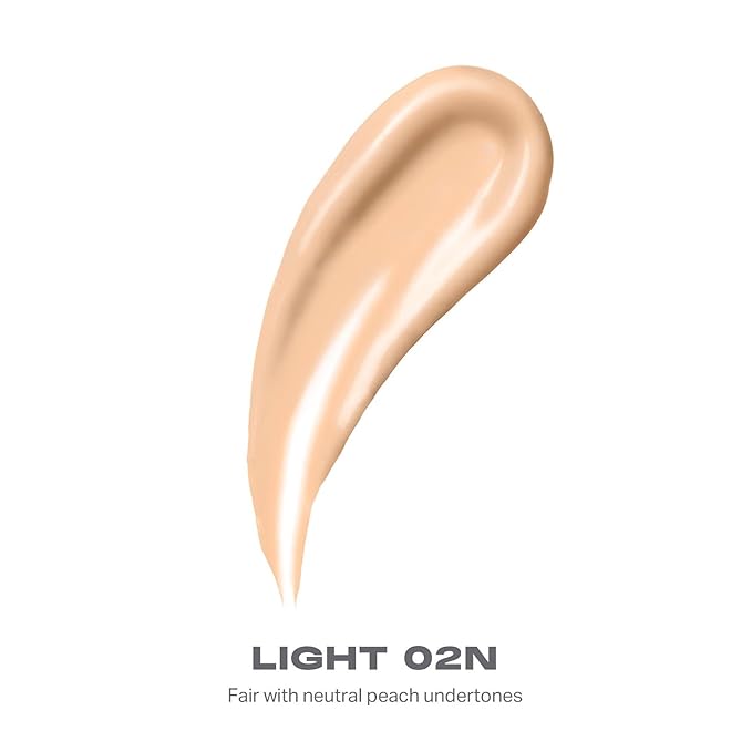 Morphe Lightform Dewy Foundation - Extended Hydration Foundation Makeup with a Lasting, Natural Radiant Finish - Long-Wearing Formula with Buildable, Medium Coverage - Light 02N (1.01 fl oz)