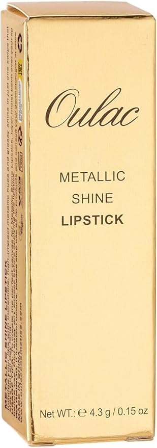 Oulac Matte Cinnamon Lipstick with Glow Metallic Finish - Vegan Lipstick for Women, Creamy Texture, Hydrating Clean Beauty Formula, High-End Magnetic Hook Design, GM03 Deep down
