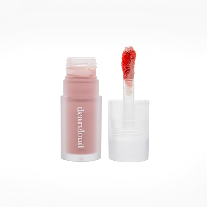 dearcloud Gentle Crush Serum Blush – Pink Veil – Liquid Blush for Cheeks with Hyaluronic Acid – Korean Beauty Makeup (.19 fl oz)
