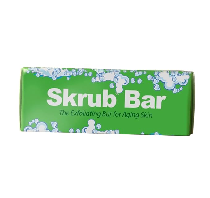 Skrub Bar Exfoliating Moisturizing Soap with Polishing Beads for Dry Skin - Jojoba Oil and Glycerin Hydrate for a Smooth, Polished Glow