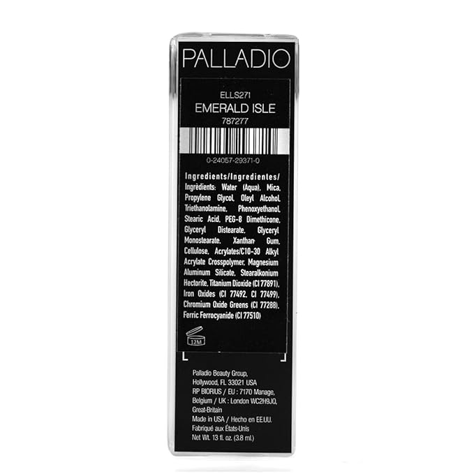 Palladio Liquid Eyeliner, Highly Pigmented and Waterproof, For Intense Eye Definition, Smear-proof Eyeliner Liquid, Includes Easy Grip Wand and Felt Tip Applicator, Emerald Isle
