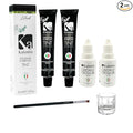 Professional Kalentin Eyebrow Color 2-Pack Plus 2-Developers (Black)