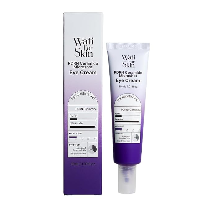 PDRN Ceramide Micro Spicule Eye Cream – Salmon Egg DNA for Wrinkle Care, Barrier Support, Rejuvenation, Deep Absorption, Korean Skin Care, 30ml / 1.01 Fl. Oz