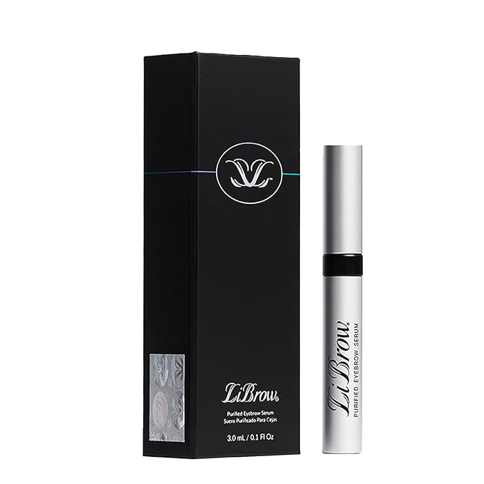 Purified Eyebrow Serum for Darker, Fuller, Thicker-Looking Brows - Natural Botanical Extracts, Safe for Sensitive Skin & Thin Overplucked Brows - Vegan & Cruelty-Free (3mL, 90-Day Supply)
