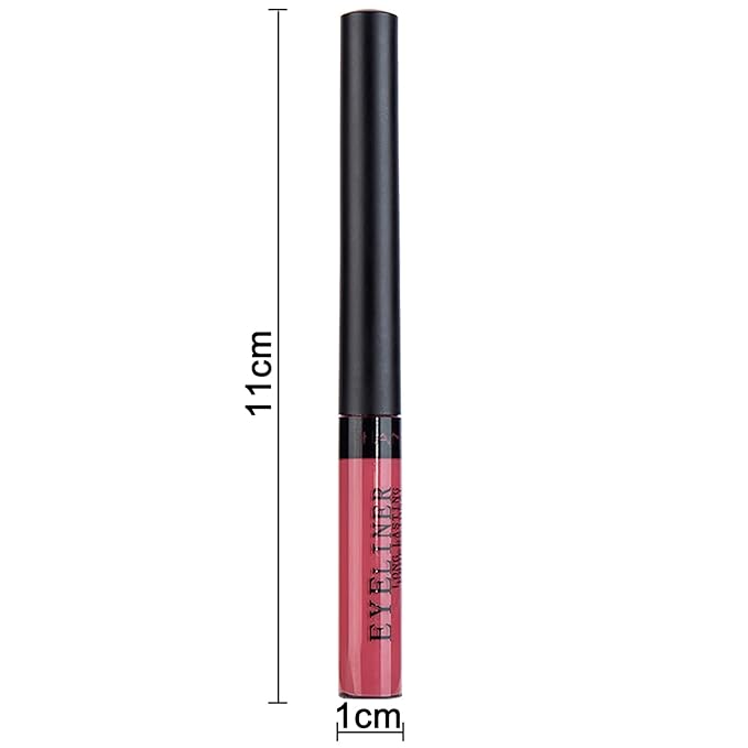 Liquid Eyeliner, Matte Colored Eyeliners, Rust-Red Eyeliner, White Black Brown Green Purple Waterproof High-pigmented Colorful Eyeliners Eye Makeup (04#Rust-Red)